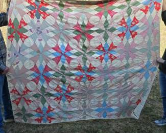 003 vintagestarpatchworkquilt84x84cott