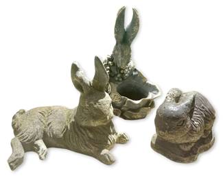 Rabbit Garden Statues Planter