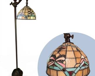 TiffanyStyle Stained Glass Floor Lamp