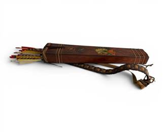 Native American Wooden Quiver Arrows