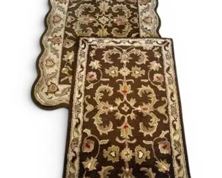 Brown Floral Bombay Rugs
