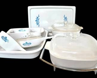 Corningware Blue Cornflower Spice of Life Casserole Dishes