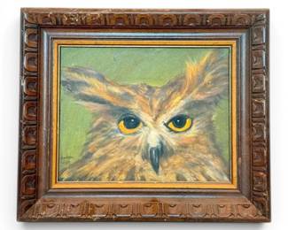 Original Owl Painting by Dorleen Hilbig