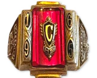 10k Gold 1965 Carroll Patriots Class Ring 6.29g