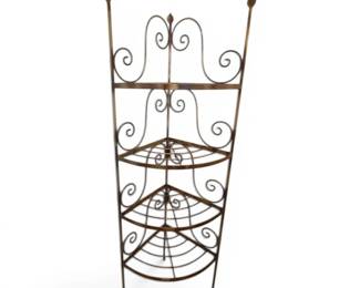 Metal 4Tier Corner Shelf
