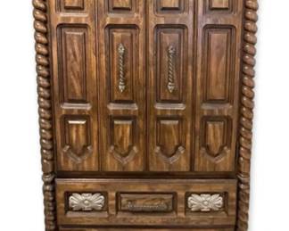 MidCentury Wooden Armoire