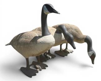Plastic Geese Lawn Statues