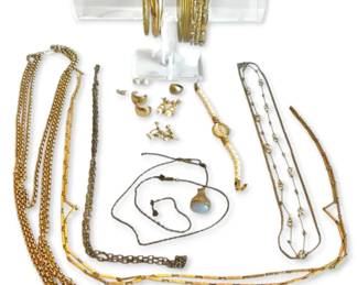 GoldToned Necklaces, Bracelets, Earrings, More