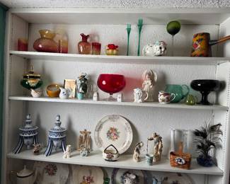 China and Glassware Collectibles (Amberina)