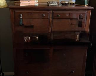 Victorian Mahogany Dresser, Serpentine Apron