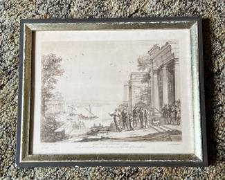 1774 Earlom Engraving After Claude Lorrain