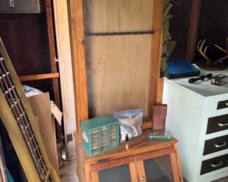 Locking Glass-Front Gun Cabinet with Storage Base