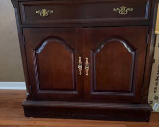 High-end solid wood formal dining room suite by Bassett