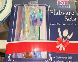 Piece Rainbow Iridescent Flatware Set