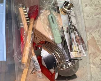 Assorted Kitchen Utensil Lot with Baking Tools