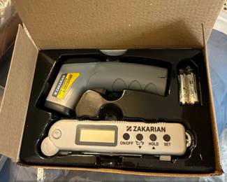 Zakarian Infrared Thermometer and Probe Thermometer Set