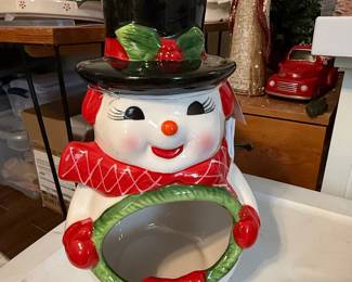 Mr. Christmas Snowman Cookie Jar