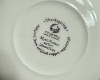 Churchill Thanksgiving Turkey Dinnerware Set second image