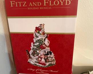 Fitz and Floyd 12 Days of Christmas Musical Figurine