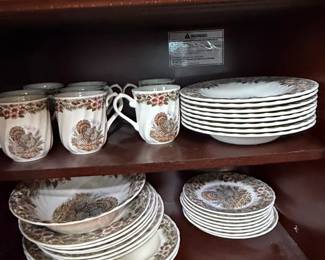 Churchill Thanksgiving Turkey Dinnerware Set