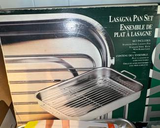 Stainless Steel Roasting Pan Set with Rack