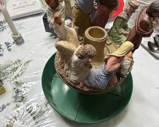 Nativity Scene Rotating Carousel Candle Holder