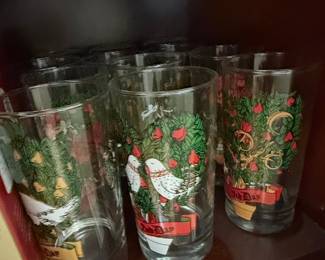 Vintage Pepsi 12 Days of Christmas 7th Day "Seven Swans a-Swimming" Drinking Glass