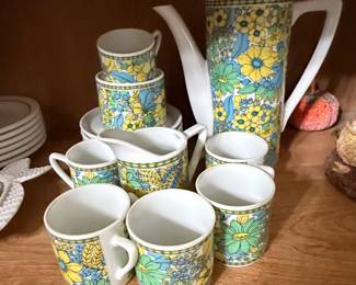Royal Crown Tropicana Coffee Service Set
