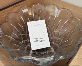 Marquis by Waterford Wildflower Scalloped Crystal Bowl