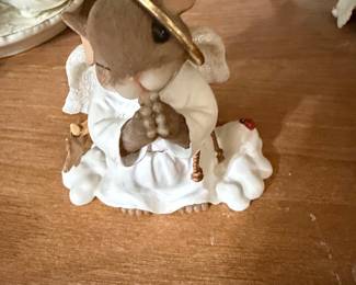 Charming Tails Fitz and Floyd Angel Mouse Figurine