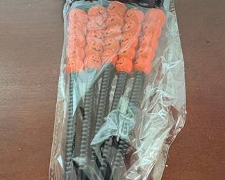 Halloween Pumpkin Novelty Straws 5-Pack