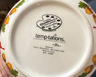 Temp-tations by Tara Pumpkin Patch Collection Bowls