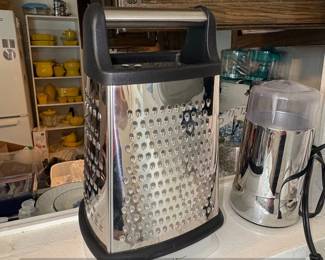 Sided Box Grater with Measuring Storage Container