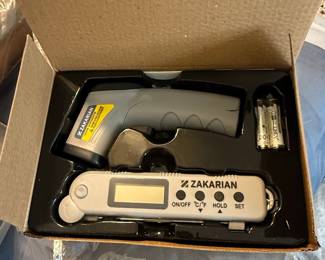 Zakarian Infrared Thermometer and Probe Thermometer Set