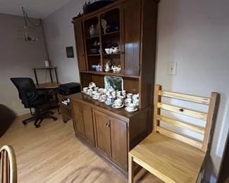 desk, teacups