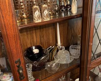 Crystal, figurines, glassware