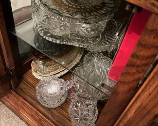 Glassware, pressed glass