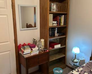 Books and sewing machine