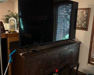 TV and buffet