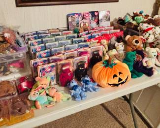So many Beanie Babies, and special vintage McDonald’s collections