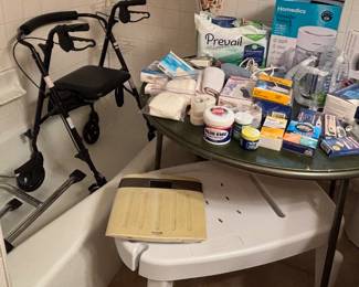 Walker, shower seat