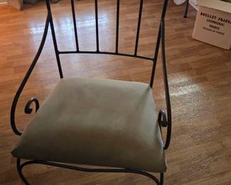 Closeup of dining chair