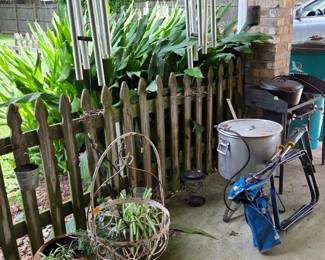 We have some plants and pots