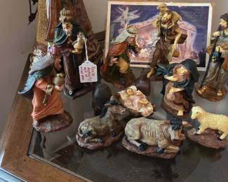 Vintage nativity set