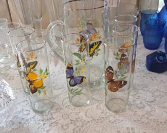 Pitcher and matching glasses