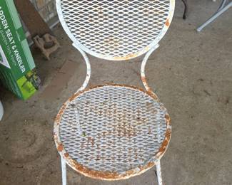 One of 4 chairs and the matching table