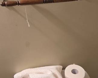 Antique towel bar