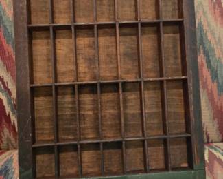 Antique printer's tray