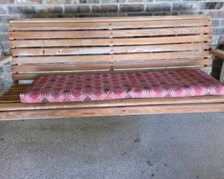 Wooden swing
