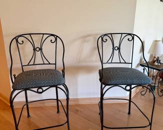 High top iron chairs
